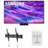 Samsung QN65QN80FAFXZA 65 Inch Neo QLED QN80F Series Supreme UHD 4K TV with a Walts TILT-MOUNT-43-90 Large/XL Tilt Mount and Amber Protection 3-Outlet-Surge Surge Protector (2025) view 1