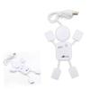 STOBOK Mini Creative People Shape USB Hub Ports Data Splitter for Laptop PC Tablet Compact and Lightweight Design High Speed Data Transfer Up to Mbps White view 1