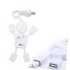 STOBOK Mini Creative People Shape USB Hub Ports Data Splitter for Laptop PC Tablet Compact and Lightweight Design High Speed Data Transfer Up to Mbps White view 3