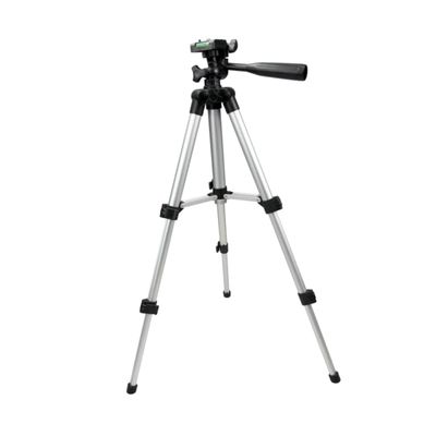 Angoily Adjustable Height Camera Tripod Rotating Telescopic Stand with Quick Release Mount for DSLR Video Cameras and Tablets Lightweight Silver