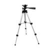 Angoily Adjustable Height Camera Tripod Rotating Telescopic Stand with Quick Release Mount for DSLR Video Cameras and Tablets Lightweight Silver view 1