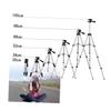 Angoily Adjustable Height Camera Tripod Rotating Telescopic Stand with Quick Release Mount for DSLR Video Cameras and Tablets Lightweight Silver view 2