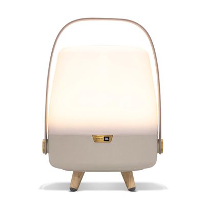 Kooduu Mini Bluetooth Speaker Lamp with Sound by JBL - Cordless, Rechargeable Speaker & Lamp for Indoor/Outdoor Use, Sand