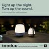 Kooduu Mini Bluetooth Speaker Lamp with Sound by JBL - Cordless, Rechargeable Speaker & Lamp for Indoor/Outdoor Use, Sand view 2