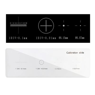 JOEBO Microscope Kit 0.01mm Microscope Slides Cross Microscope Calibrating Ruler Stage Microscope Lens Adapters(C)