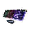 Housoutil USB Backlit Keyboard and Mouse Set Mechanical Feel Ergonomic Design for Gaming and Office Use Black view 2