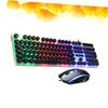 Housoutil USB Backlit Keyboard and Mouse Set Mechanical Feel Ergonomic Design for Gaming and Office Use Black view 4
