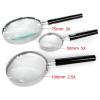 JOEBO Microscope Kit Pocket 50-100mm 3X 5X Magnifier for Reading Tool Hand Held Magnifying Glass Portable Magnifying Microscope Lens Adapters(100X) view 3