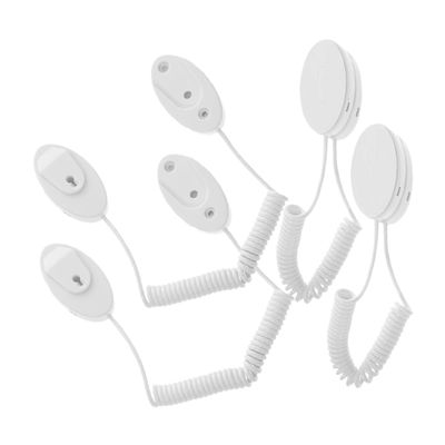 4pcs Anti-Lost Remote Control Tether Adhesive Hooks Universal Portable Lanyard for TV Remote No Drill Installation Convenient Holder for Users