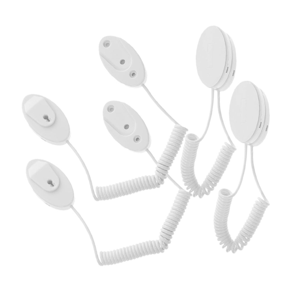 4pcs Anti-Lost Remote Control Tether Adhesive Hooks Universal Portable Lanyard for TV Remote No Drill Installation Convenient Holder for Users