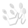 4pcs Anti-Lost Remote Control Tether Adhesive Hooks Universal Portable Lanyard for TV Remote No Drill Installation Convenient Holder for Users view 1