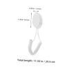4pcs Anti-Lost Remote Control Tether Adhesive Hooks Universal Portable Lanyard for TV Remote No Drill Installation Convenient Holder for Users view 2