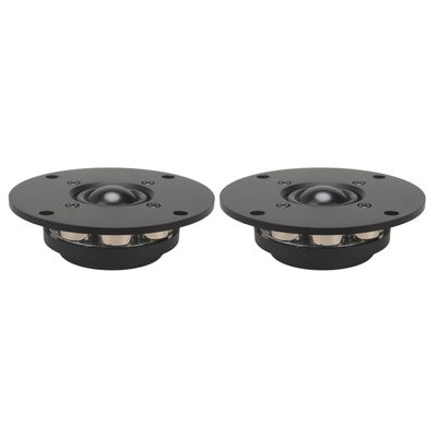 HIFIDIY LIVE 2PCS HiFi 4 inch Tweeter Speaker Unit 28-core Black Silk Membrane Coated with Oil 6OHM 30W Neodymium Magnetism Home Film Treble Loudspeaker Q1N-104