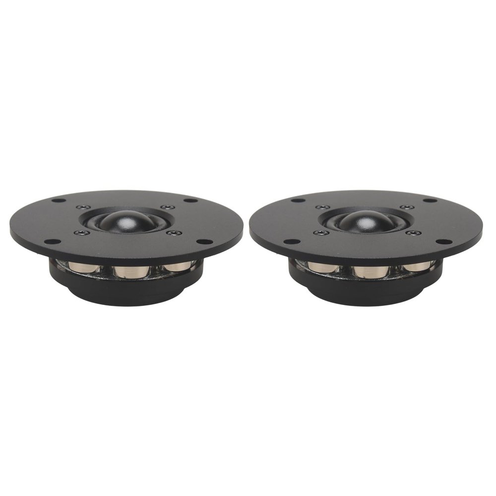 HIFIDIY LIVE 2PCS HiFi 4 inch Tweeter Speaker Unit 28-core Black Silk Membrane Coated with Oil 6OHM 30W Neodymium Magnetism Home Film Treble Loudspeaker Q1N-104