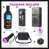 Dunzy 8 Pcs Ghost Hunting Equipment Kit, Include 1 Emf Meter 1 EVP Voice Recorders 1 Spirit Ghost Hunting Research Case 1 Flashlight 1 Speaker 2 Motion Light up Cat Balls 1 Radio(Emf Meter 5, Radio 2) view 2