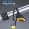 ffgguuiic High Speed HDTV Signals to VGA Video Converter Cord for Notebook Displays Seamlessly Video Transfer from Gaming Consoles view 3