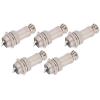 aqxreight 5Pcs Aviation Plug Connector M Fem Wire Panel Power Chassis Metal Fittings GX16 16mm 450V2pin S GX16 16mm 450V2pin Aviation PlugAviation ConnectorM Fem Wire Panel Power Chassis (2pin) view 2