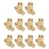 10 Pcs SMA Tee A Wide Bandwidth OFC A SMA Coax Connector for System Connector for System Tee AdapterSMA ConnectorRF ConnectorRF ConnectorSMA ConnectorSMA Coax view 3