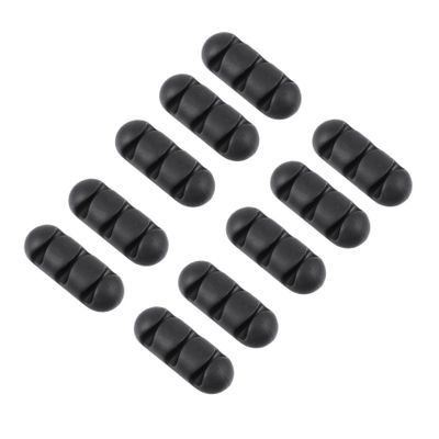 STOBOK 10pcs Cable Organizer Box TPR Clips Cord Holders for Desktop Wire Holders for Cords Cable Management