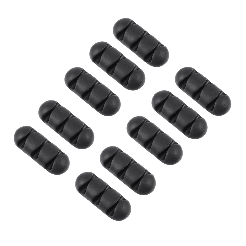 STOBOK 10pcs Cable Organizer Box TPR Clips Cord Holders for Desktop Wire Holders for Cords Cable Management