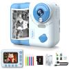 Instant Print Camera for Kids, Christmas Birthday Gifts for Girls Boys 4 5 6 7 8 9 10 11 12 Years Old,1080P HD Digital Camera with Color Pens/3 Rolls Print Paper/32G Card view 1