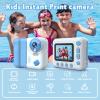 Instant Print Camera for Kids, Christmas Birthday Gifts for Girls Boys 4 5 6 7 8 9 10 11 12 Years Old,1080P HD Digital Camera with Color Pens/3 Rolls Print Paper/32G Card view 2