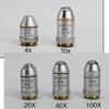JOEBO Microscope Kit 4X 10X 20X 40X 60X 100X Semi-Plan Achromatic Objective Lens 195mm for Biological Microscope 160/0.17 45EP Microscope Lens Adapters(40X) view 2