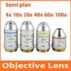 JOEBO Microscope Kit 4X 10X 20X 40X 60X 100X Semi-Plan Achromatic Objective Lens 195mm for Biological Microscope 160/0.17 45EP Microscope Lens Adapters(40X) view 4
