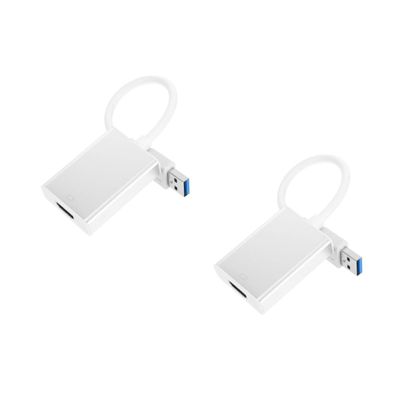 DIYEAH USB to Video Adapter Converter for PC Laptop HDTV Supports Backward Compatible with USB Easy Audio and Video Output