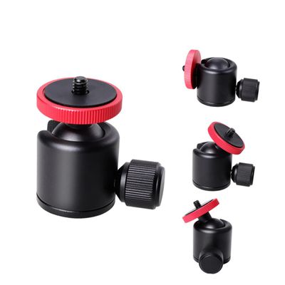 NUOBESTY Head Thread Tripod Ballhead for DSLR Cameras Rotatable Metal Mount Stand Compatible with LCD Monitors Led Lights Microphones Durable Design