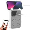 recsentryno.7 USB Charger Camera - Wall Outlet Camera - Full HD 2K Mini Wireless Nanny Cam - 120 Degree Wide Angle for Discreet Indoor Security (Grey) view 1