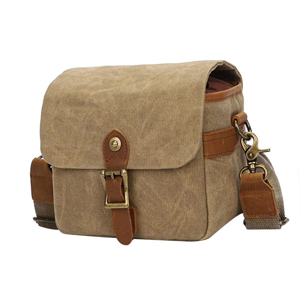 COHEALI Professional Dslr Camera Bag Shockproof Canvas Travel Crossbody Bag for Dslr Camera Pouch