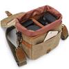 COHEALI Professional Dslr Camera Bag Shockproof Canvas Travel Crossbody Bag for Dslr Camera Pouch view 4