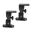 DIYEAH 2pcs Speaker Wall Mount Bracket Zinc Alloy Speaker Holder for Surround Sound Easy to Assemble Rotation and Tilt Black view 1