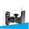 DIYEAH 2pcs Speaker Wall Mount Bracket Zinc Alloy Speaker Holder for Surround Sound Easy to Assemble Rotation and Tilt Black view 3