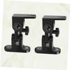 DIYEAH 2pcs Speaker Wall Mount Bracket Zinc Alloy Speaker Holder for Surround Sound Easy to Assemble Rotation and Tilt Black view 4