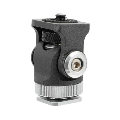 NUOBESTY Hot Shoe Mount Adapter Rotatable Mini Tripod Camera Holder for Photographers and Videographers