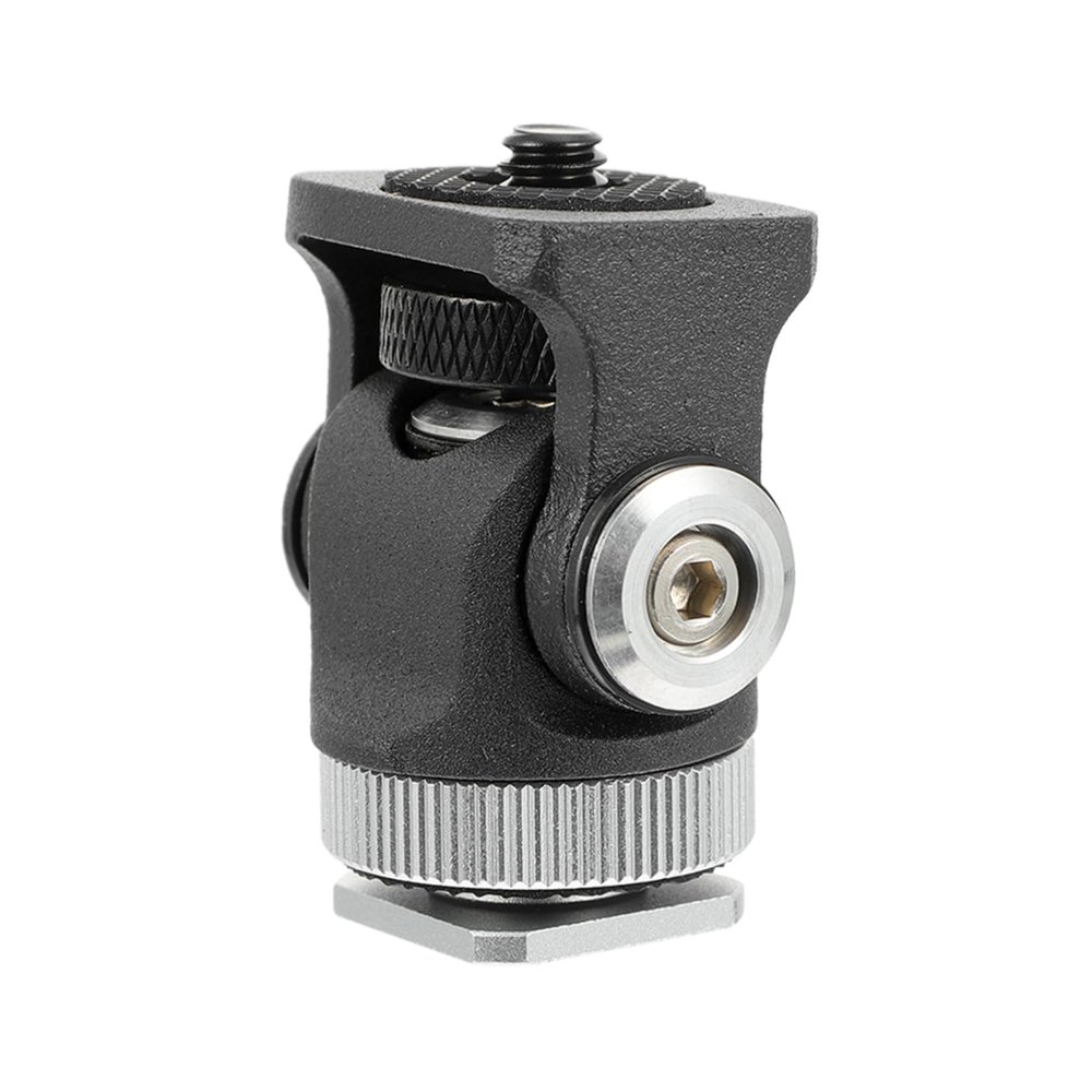 NUOBESTY Hot Shoe Mount Adapter Rotatable Mini Tripod Camera Holder for Photographers and Videographers