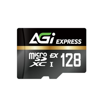 AGI TF 338 Micro SDXC Express 128GB UHS-I U3 V30 C10 R/W up to 800/700 MB/s AGI128GE1TF338-CB MM10481