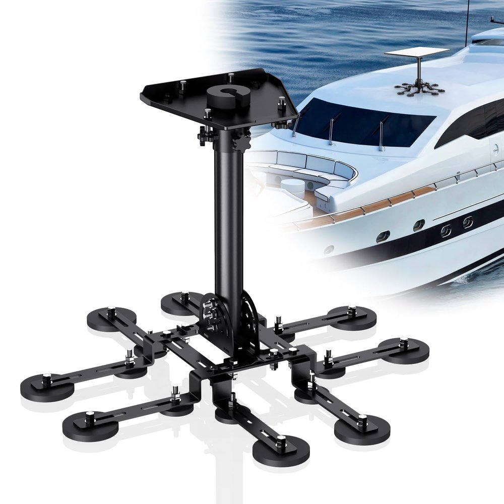 Starlink Magnetic Roof Mount Gen 3, Heavy Duty Pivot Tilt Angle Adjustable Starlink Mounting Kit for Truck Car RV Yacht Vans Boat Roof, Compatible with Starlink Standard & Enterprise Dish
