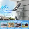 Apone 4G LTE Cellular Solar Security Camera, No WiFi Security Camera, 360 View, 2K Color Night Vision, Motion Detection, 2 Way Audio, Motion Alerts, Built in SIM Card (2-Cam Pack) view 2