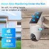 Apone 4G LTE Cellular Solar Security Camera, No WiFi Security Camera, 360 View, 2K Color Night Vision, Motion Detection, 2 Way Audio, Motion Alerts, Built in SIM Card (2-Cam Pack) view 3