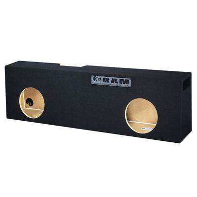 10" Dual ported sub Box, fits 2006-2023 ram Regular and mega cab sub Box car Audio Speaker Box subwoofer Enclosure