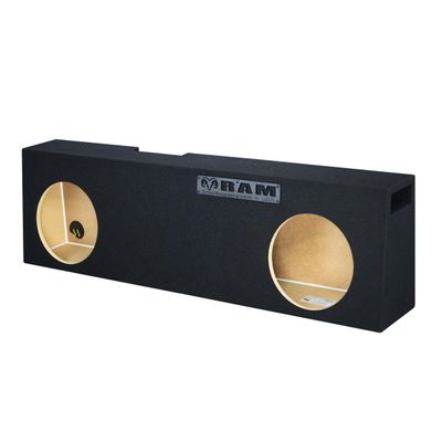 12" Dual ported sub Box, fits 2006-2023 ram Regular and mega cab Car Audio Speaker Box subwoofer Enclosure