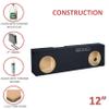 12" Dual ported sub Box, fits 2006-2023 ram Regular and mega cab Car Audio Speaker Box subwoofer Enclosure view 4