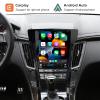 Android 14 Stereo Radio for Cadillac CTS 2007-2012 Replacement Upgrade Head Unit Tesla Style IPS Touch Screen Built-in Wireless Apple Carplay & Android Auto with GPS Navigation Bluetooth WiFiBlack view 4