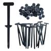100PCS Nylon Universal Cable Tie Buckle for Car, Heavy Duty Self-Locking Zip Ties Holder with Pin & Button Design, Multifunctional Cable Tie Buckle UV Resistant Black Zipties for Daily Repair (50) view 1