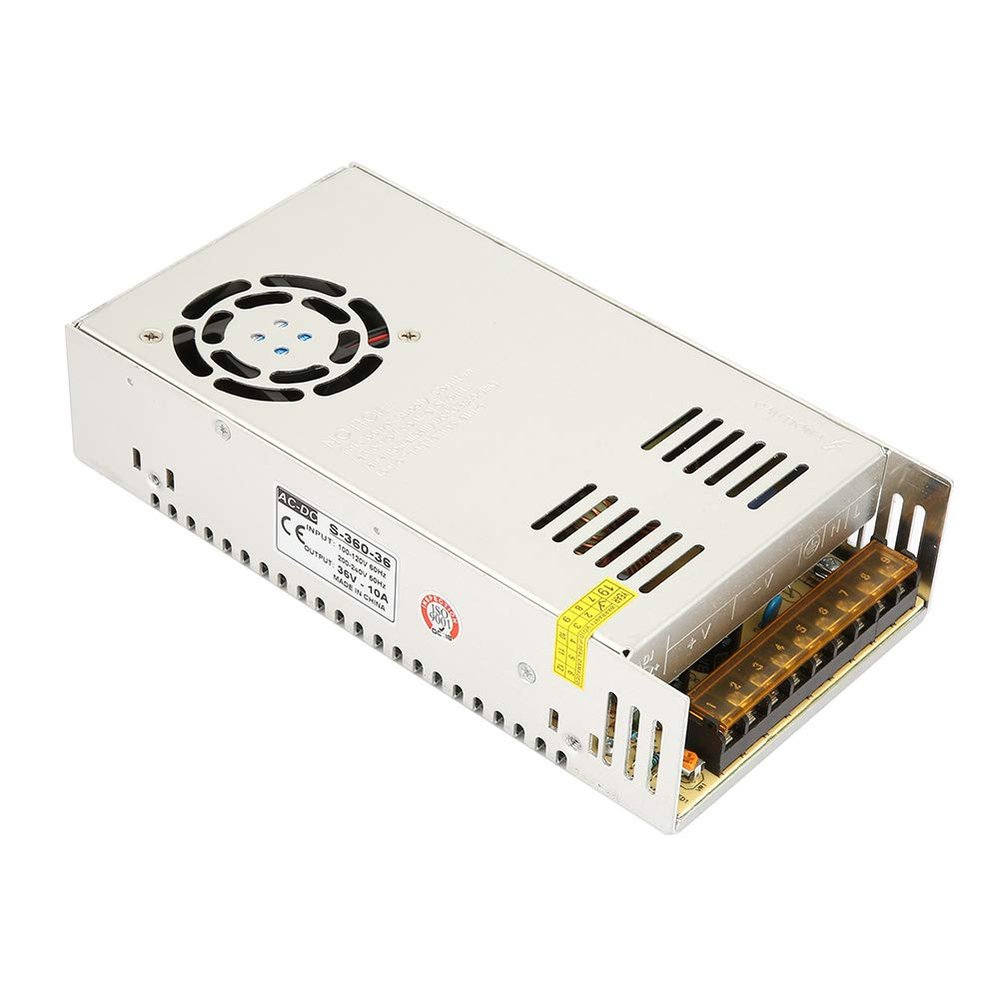 110 220V AC to 36V/10A Switching Supply, 360W Voltage Converter with Ferrite, Intelligent, for LED Lighting Security Monitoring