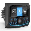 Waterproof Marine Bluetooth Radio for Boat - Marine Gauge Stereo Receiver -3 Inch LCD Display Backup Camera Input USB AUX 4 Zones Subwoofer Pre-Amp AM FM Radio for ATVs UTVs SXS view 1