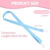 lasuroa 2pcs Drain Lanyard for Shower, Adjustable Neck Rope Post Surgery Shower Strap for Drain Support Belt Holder Drainage Must Haves Accessory (Light Blue) view 2